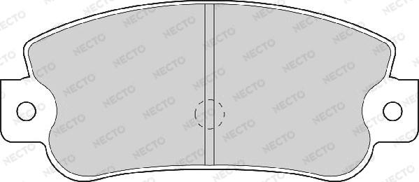 Necto FD6090A - Əyləc altlığı dəsti, əyləc diski furqanavto.az