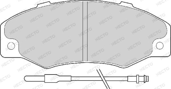 Necto FD6089A - Əyləc altlığı dəsti, əyləc diski furqanavto.az