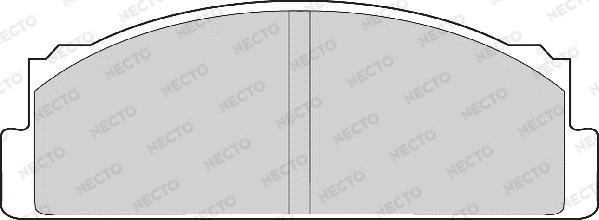 Necto FD607A - Əyləc altlığı dəsti, əyləc diski furqanavto.az