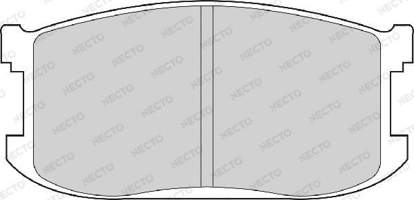 Necto FD6194A - Əyləc altlığı dəsti, əyləc diski furqanavto.az