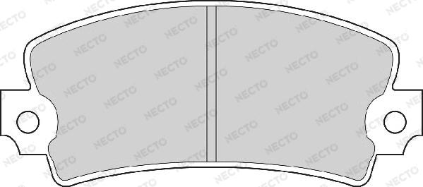 Necto FD6163A - Əyləc altlığı dəsti, əyləc diski furqanavto.az