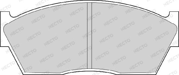 Necto FD6105A - Əyləc altlığı dəsti, əyləc diski furqanavto.az