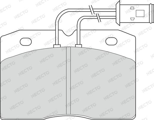 Necto FD6139V - Əyləc altlığı dəsti, əyləc diski furqanavto.az