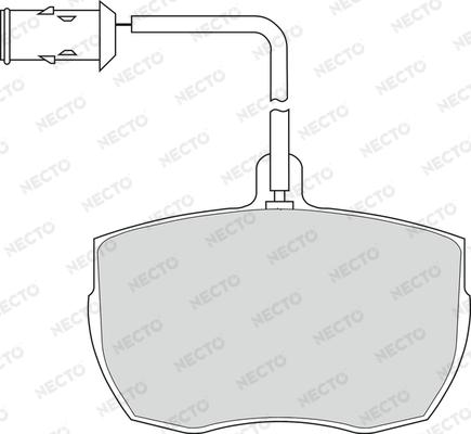 Necto FD6130V - Əyləc altlığı dəsti, əyləc diski furqanavto.az