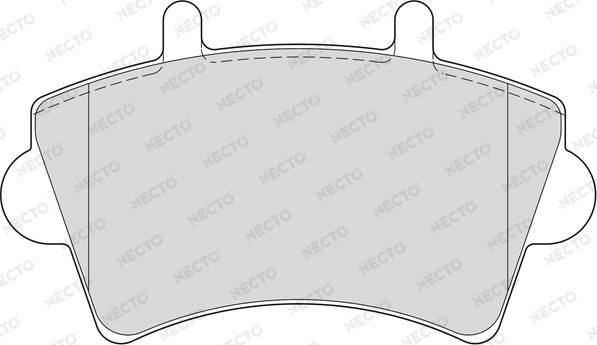 Necto FD6893V - Əyləc altlığı dəsti, əyləc diski furqanavto.az