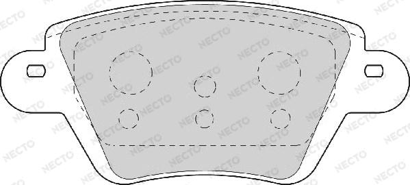 Necto FD6844A - Əyləc altlığı dəsti, əyləc diski furqanavto.az