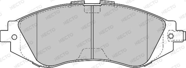 Necto FD6819A - Əyləc altlığı dəsti, əyləc diski furqanavto.az