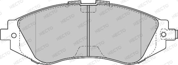 Necto FD6815A - Əyləc altlığı dəsti, əyləc diski furqanavto.az