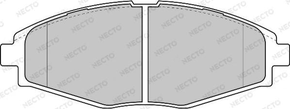 Necto FD6818A - Əyləc altlığı dəsti, əyləc diski furqanavto.az