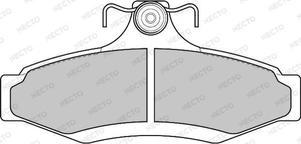 Necto FD6817A - Əyləc altlığı dəsti, əyləc diski furqanavto.az