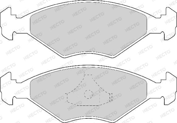 Necto FD6821A - Əyləc altlığı dəsti, əyləc diski furqanavto.az