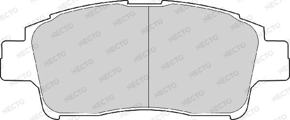 Necto FD6870A - Əyləc altlığı dəsti, əyləc diski furqanavto.az