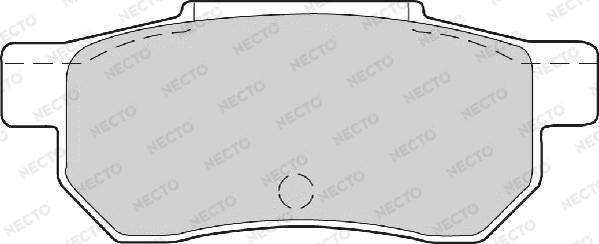 Necto FD6344A - Əyləc altlığı dəsti, əyləc diski furqanavto.az