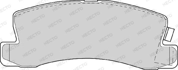 Necto FD6345A - Əyləc altlığı dəsti, əyləc diski furqanavto.az