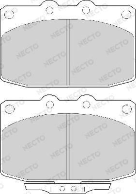 Necto FD6348A - Əyləc altlığı dəsti, əyləc diski furqanavto.az