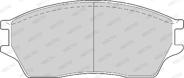 Necto FD6351A - Əyləc altlığı dəsti, əyləc diski furqanavto.az