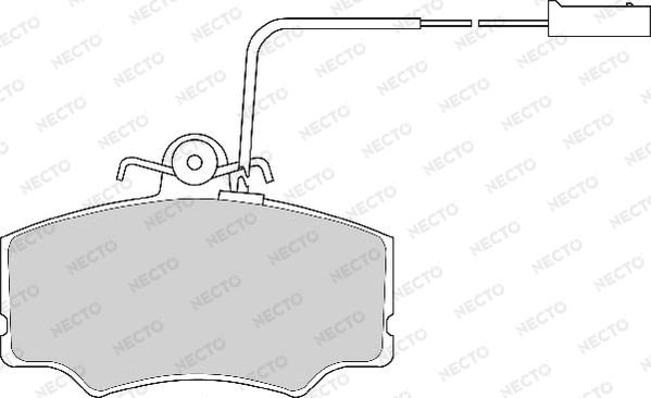 Necto FD6366A - Əyləc altlığı dəsti, əyləc diski furqanavto.az