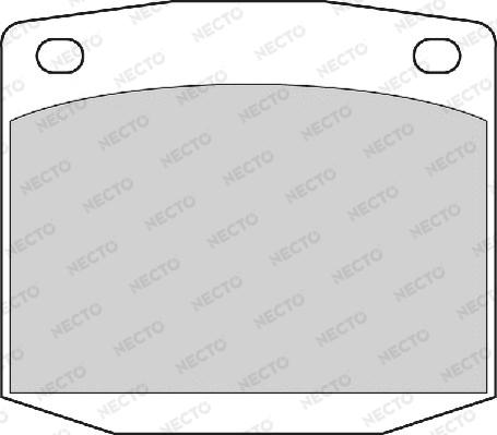 Necto FD6334A - Əyləc altlığı dəsti, əyləc diski furqanavto.az