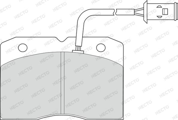 Necto FD6320V - Əyləc altlığı dəsti, əyləc diski furqanavto.az