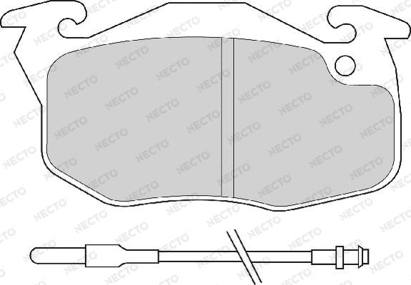 Necto FD6371A - Əyləc altlığı dəsti, əyləc diski furqanavto.az