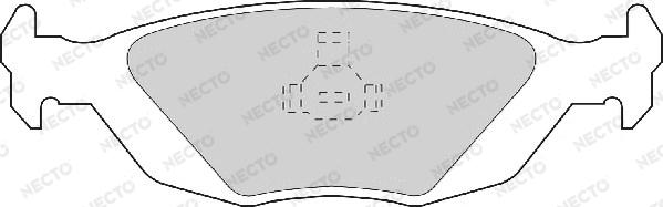 Necto FD6285A - Əyləc altlığı dəsti, əyləc diski furqanavto.az