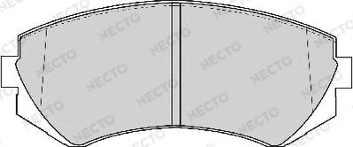 Necto FD6769A - Əyləc altlığı dəsti, əyləc diski furqanavto.az