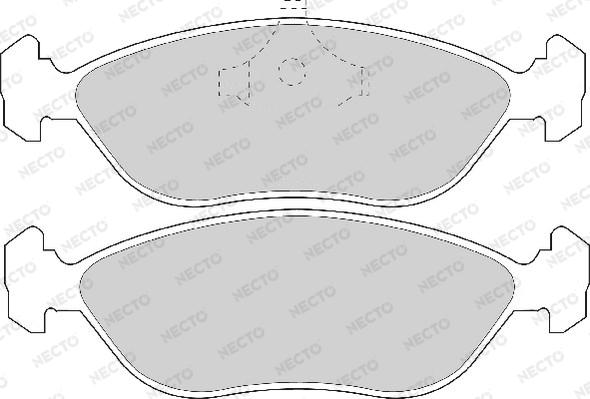 Necto FD6705A - Əyləc altlığı dəsti, əyləc diski furqanavto.az