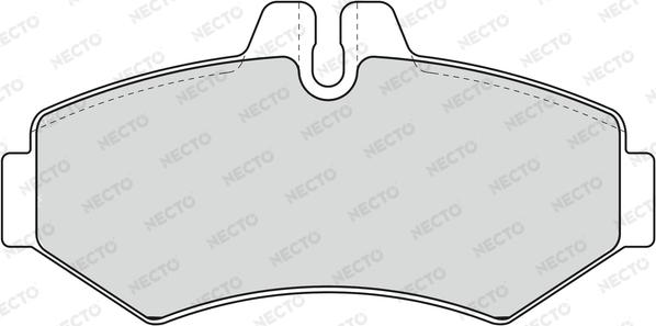 Necto FD6784V - Əyləc altlığı dəsti, əyləc diski furqanavto.az