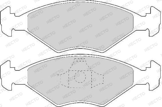 Necto FD6725A - Əyləc altlığı dəsti, əyləc diski furqanavto.az