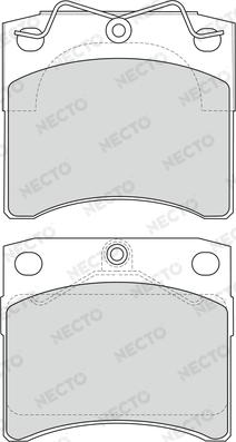 Necto FD6773V - Əyləc altlığı dəsti, əyləc diski furqanavto.az