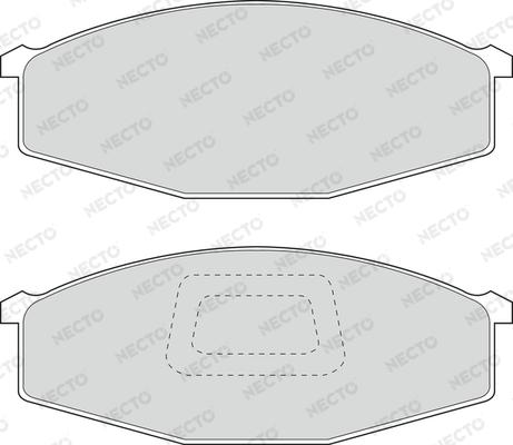 Necto FD899V - Əyləc altlığı dəsti, əyləc diski furqanavto.az