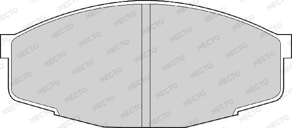 Necto FD853A - Əyləc altlığı dəsti, əyləc diski furqanavto.az