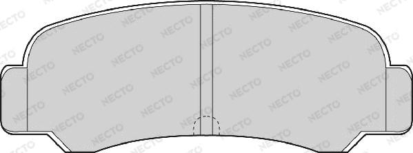 Necto FD862A - Əyləc altlığı dəsti, əyləc diski furqanavto.az