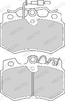 Necto FD250A - Əyləc altlığı dəsti, əyləc diski furqanavto.az