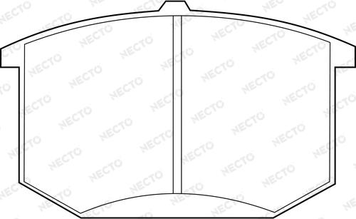 Necto FD269A - Əyləc altlığı dəsti, əyləc diski furqanavto.az