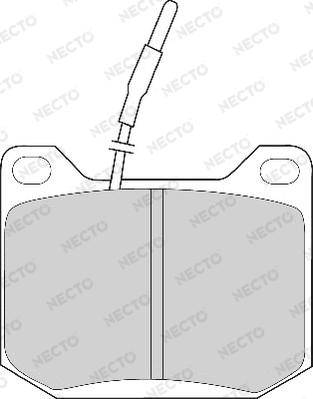 Necto FD265A - Əyləc altlığı dəsti, əyləc diski furqanavto.az