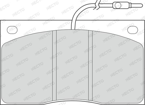 Necto FD211V - Əyləc altlığı dəsti, əyləc diski furqanavto.az