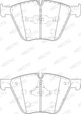 Necto FD7451A - Əyləc altlığı dəsti, əyləc diski furqanavto.az