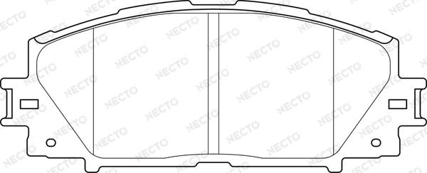 Necto FD7483A - Əyləc altlığı dəsti, əyləc diski furqanavto.az