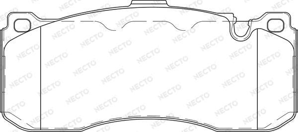 Necto FD7421A - Əyləc altlığı dəsti, əyləc diski furqanavto.az