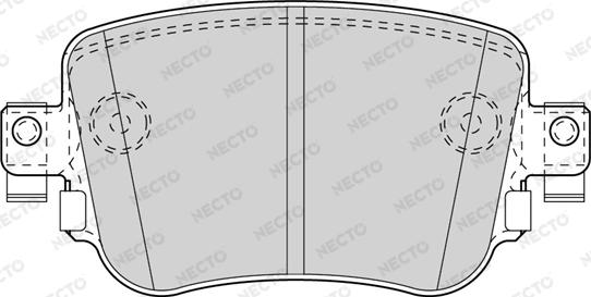 Necto FD7592A - Əyləc altlığı dəsti, əyləc diski furqanavto.az