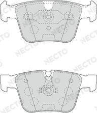 Necto FD7552A - Əyləc altlığı dəsti, əyləc diski furqanavto.az