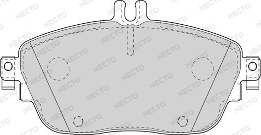 Necto FD7567A - Əyləc altlığı dəsti, əyləc diski furqanavto.az