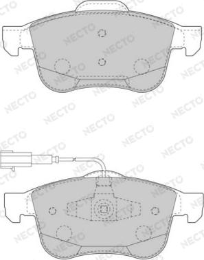 Necto FD7503A - Əyləc altlığı dəsti, əyləc diski furqanavto.az