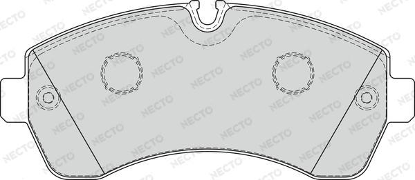 Necto FD7580V - Əyləc altlığı dəsti, əyləc diski furqanavto.az