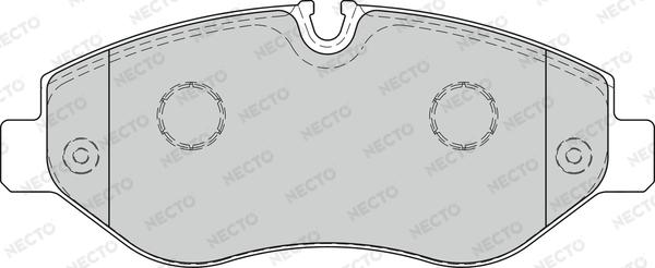 Necto FD7581V - Əyləc altlığı dəsti, əyləc diski furqanavto.az