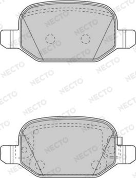 Necto FD7574A - Əyləc altlığı dəsti, əyləc diski furqanavto.az