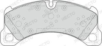 Necto FD7642A - Əyləc altlığı dəsti, əyləc diski furqanavto.az