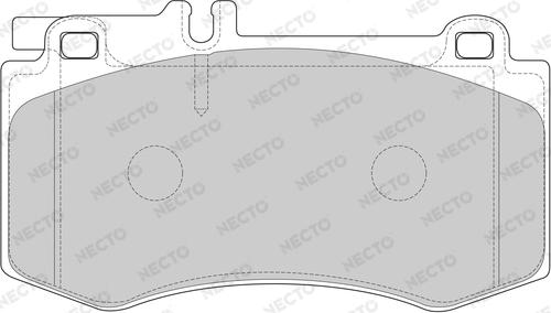 Necto FD7629A - Əyləc altlığı dəsti, əyləc diski furqanavto.az