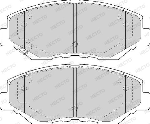 Necto FD7091A - Əyləc altlığı dəsti, əyləc diski furqanavto.az